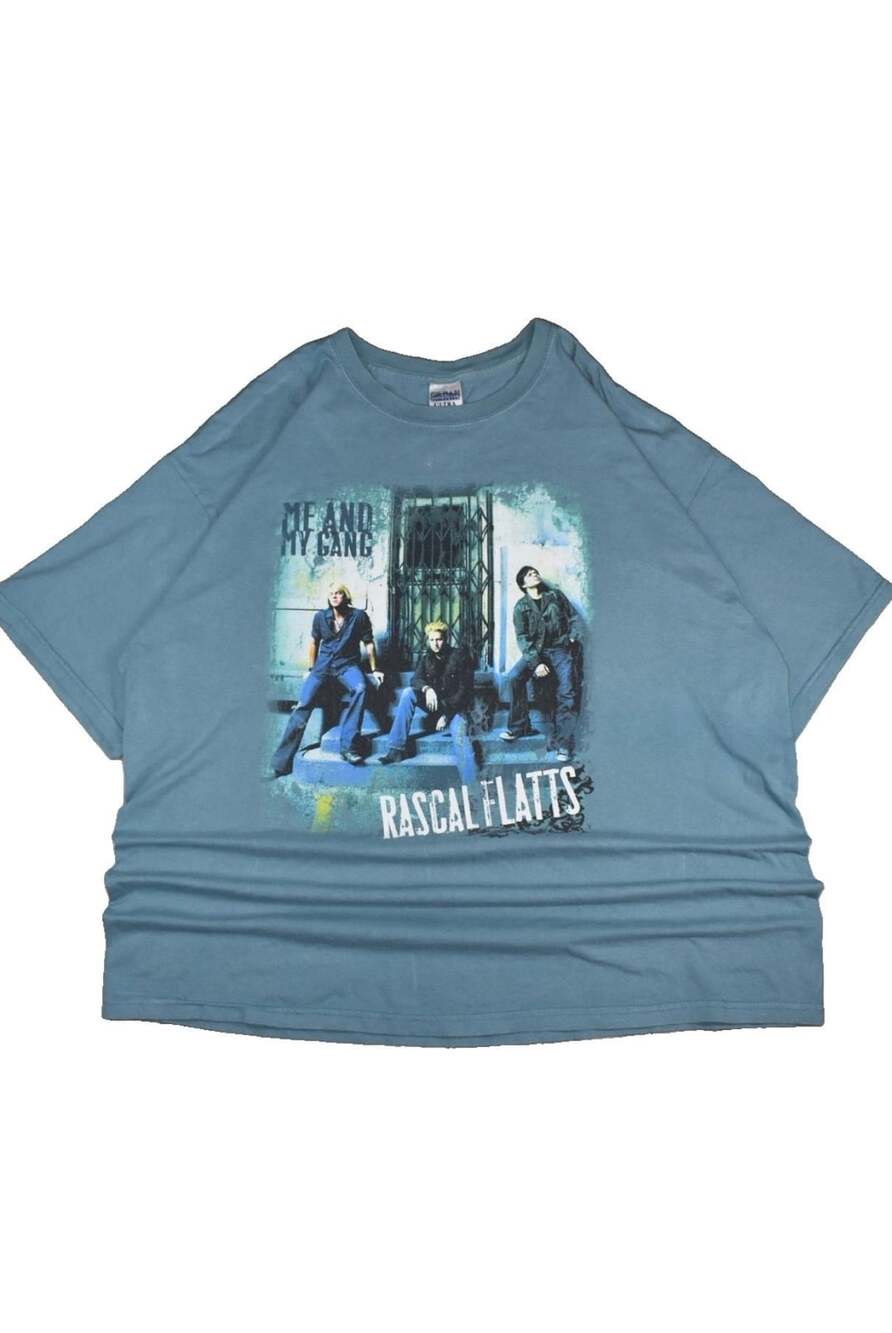 Vintage 2006 Rascal Flatts Me And My Gang Tour Concert Band T-Shirt Size 2XL